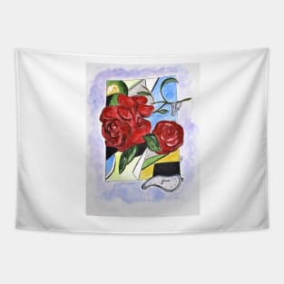 Whimsical Roses Tapestry