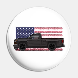 Black USA Pin