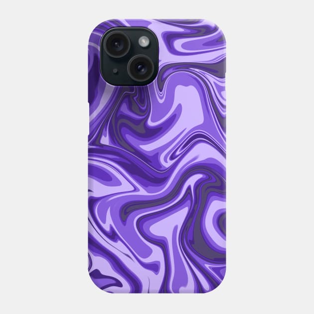 Purple marble abstract Phone Case by Nice Surprise