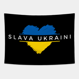 SLAVA UKRAINI Tapestry