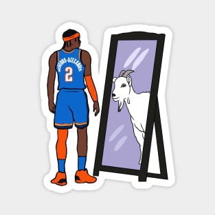 Shai Gilgeous-Alexander Mirror GOAT Magnet