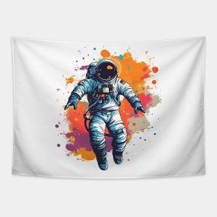 Colorful Astronaut in Space #2 Tapestry