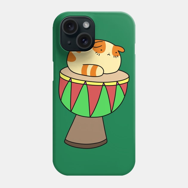 Djembe Tabby Cat Phone Case by saradaboru