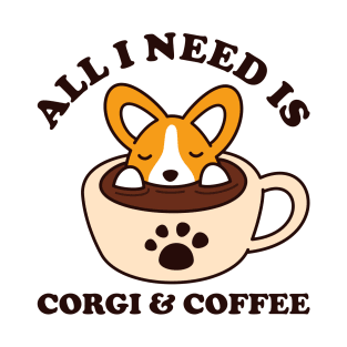 Corgi and Coffee T-Shirt