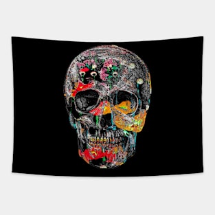 Botanical Skull Tapestry