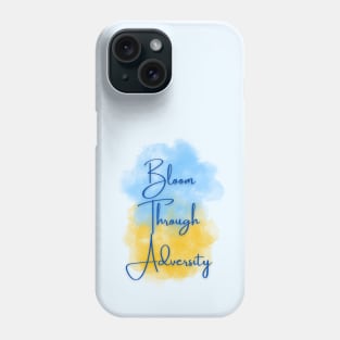 Bloom Through Adversity - Ukrainian Flag (Watercolor) Phone Case