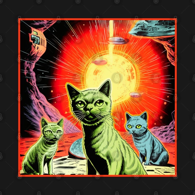 Space Cats by OscarVanHendrix