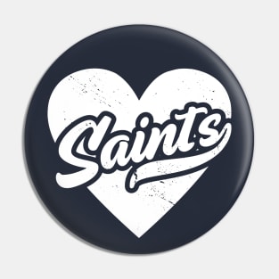 Vintage Saints School Spirit // High School Football Mascot // Go Saints Pin