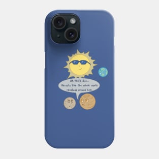 Funny Sun and Planets Pun Phone Case