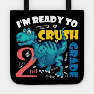 I'm Ready To Crush 2nd Grade Dinosaur Back To School Tote