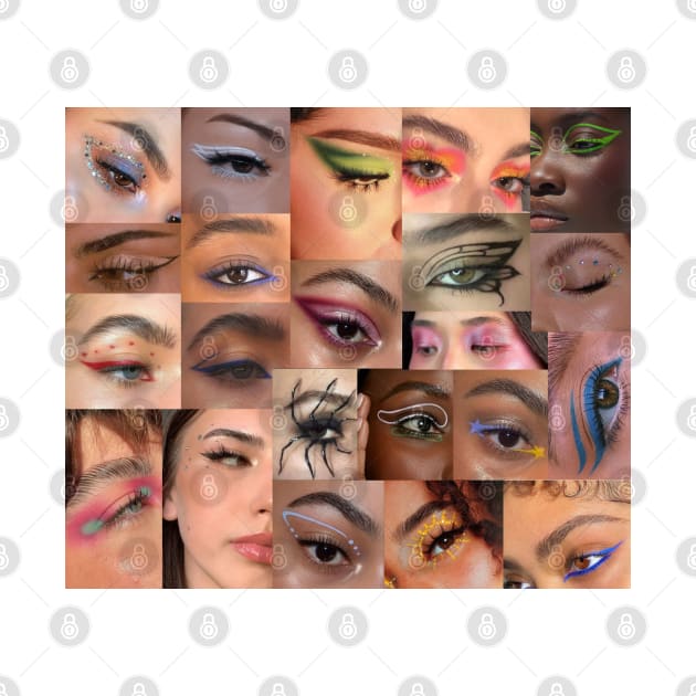 eye makeup aesthetic collage by morgananjos