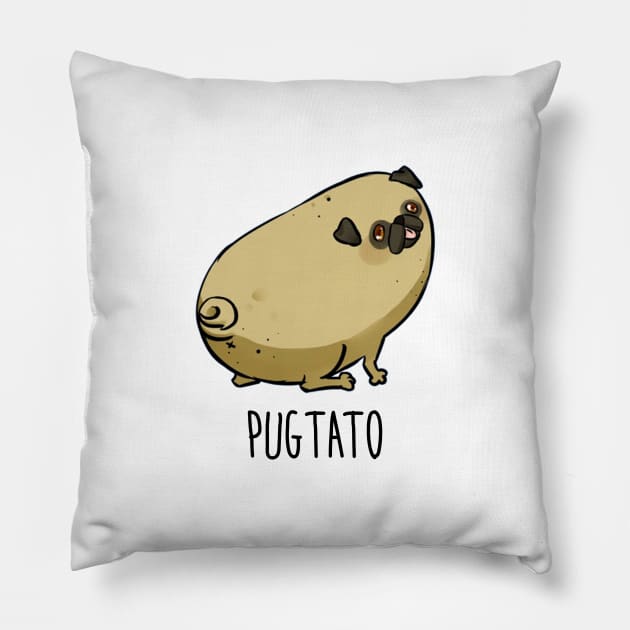 Pugtato Pillow by NotoriousMedia