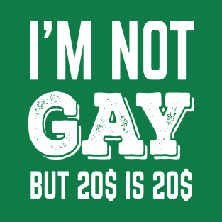 Not Gay But 20$ is 20$ T-Shirt