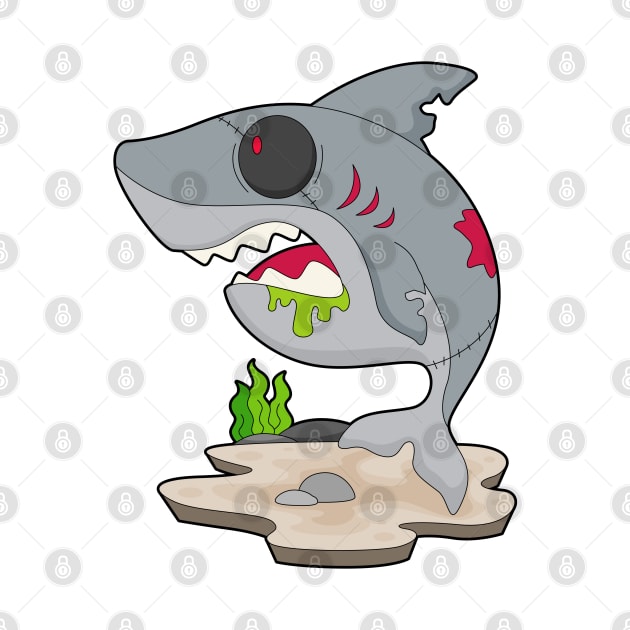 Shark Halloween Zombie by Markus Schnabel