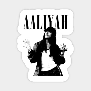 Aaliyah 80s 90s Vintage Magnet