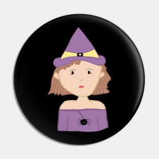 The Cute Witch Pin