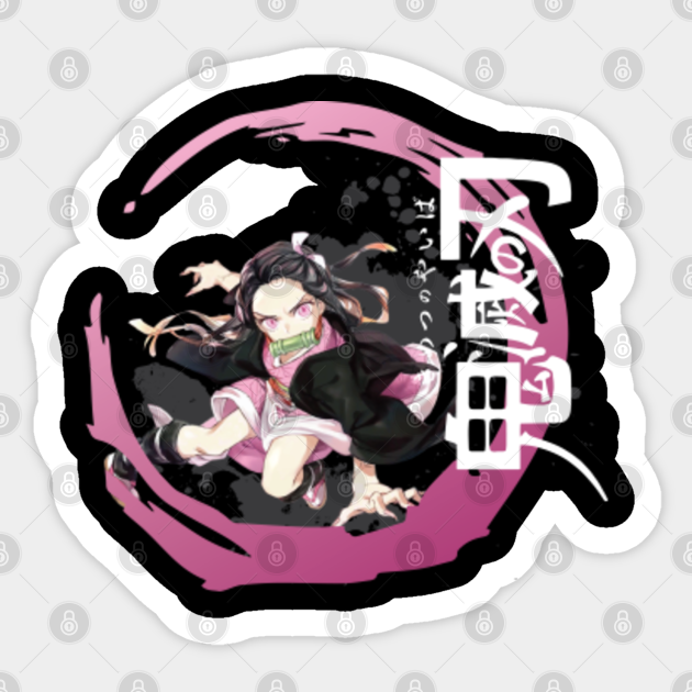 Nesuko Demon Slayer Swirl Demon Slayer Aufkleber Teepublic De