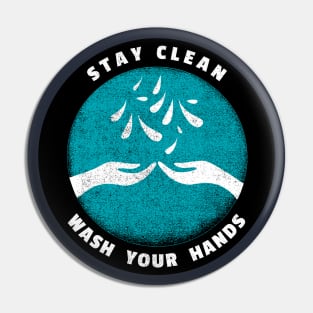 Stay clean and wash your hands Pin