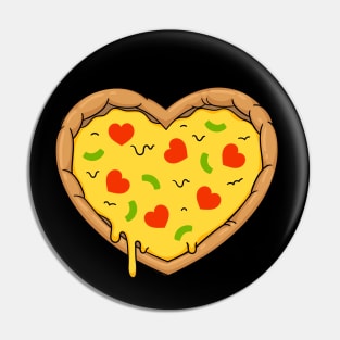 Pizza Shirt & Gifts: Say I Love Pizza With a Cute Pizza Heart for Pizza Lover Pin