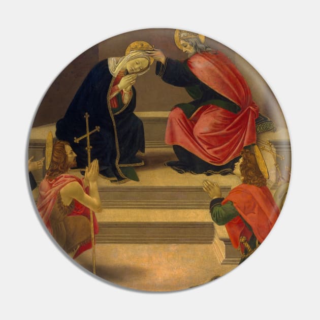 The Coronation of the Virgin by Follower Of Botticelli Pin by Classic Art Stall