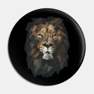 Low Poly Lion Pin