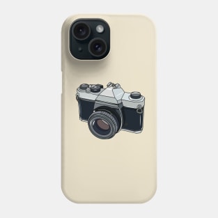 Film camera cartoon illustration Phone Case