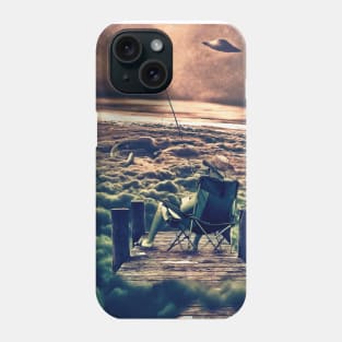 Fishing Above the Clouds Phone Case