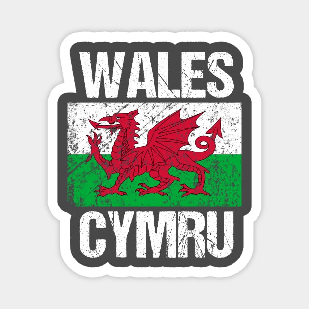 Wales - Welsh Flag - Cymru Magnet by kaliyuga