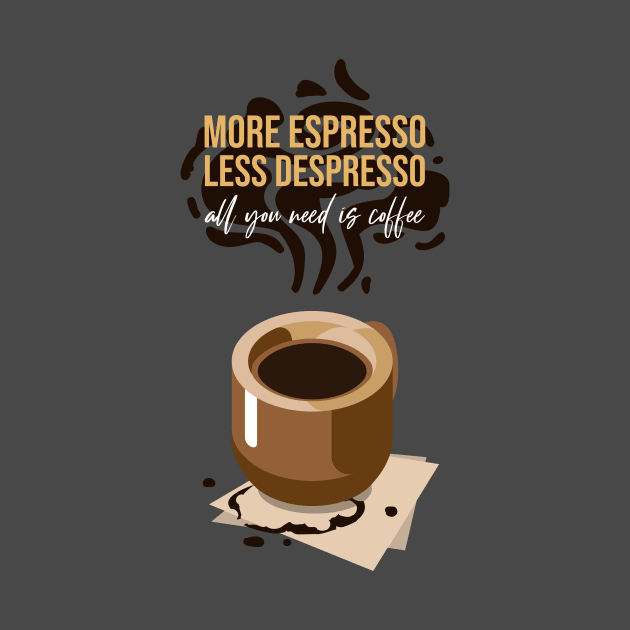 Espresso Coffee Lover barista by Tip Top Tee's