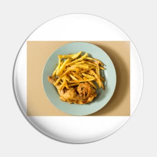 cli fried chicken plate Pin