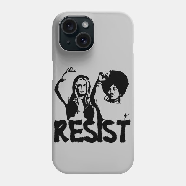 Gloria Steinem and Angela Davis Portrait Phone Case by Slightly Unhinged