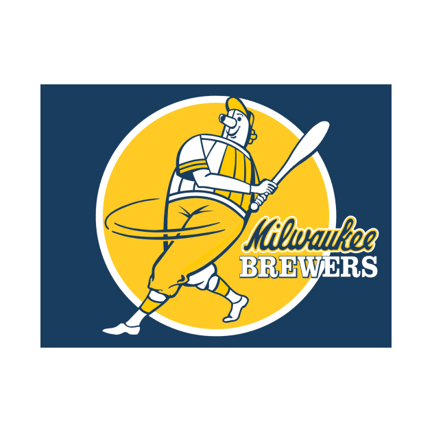 Classic Brewers Hitter by Glory Forghan Top.Art