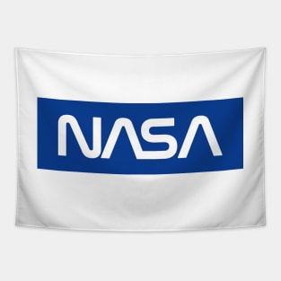 NASA Box Logo - Blue 2 Tapestry