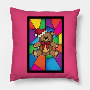 Stained Glass Bear Pillow