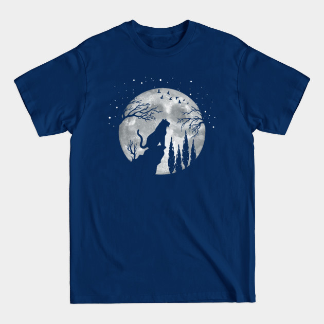 Disover Tiger Full Moon At Night - Safari Predator Wildlife Tiger - Tiger - T-Shirt