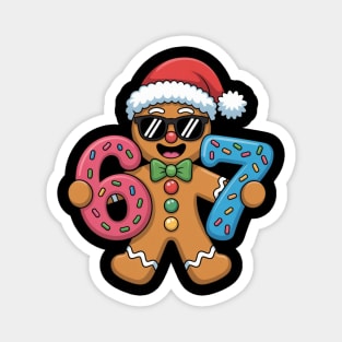 Cool Gingerbread Man Christmas 67 Cookie Magnet