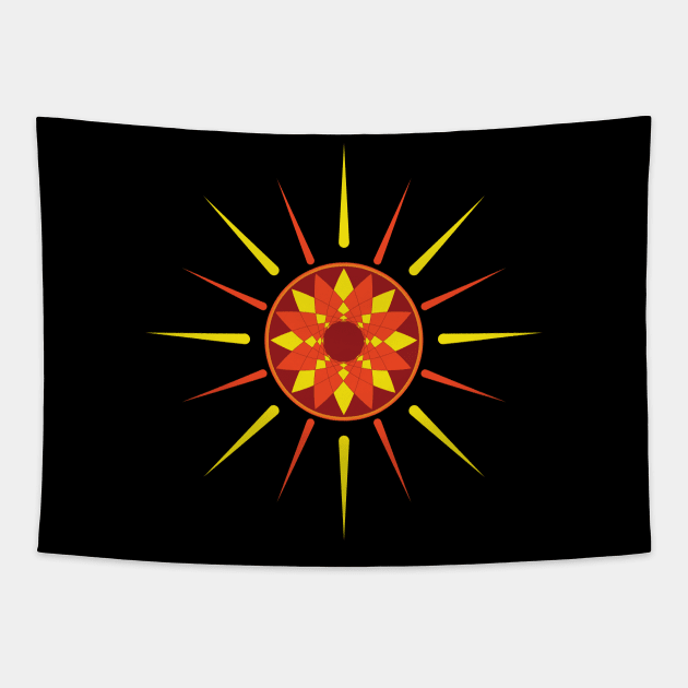 Shiny Sun Tapestry by EmarDesign