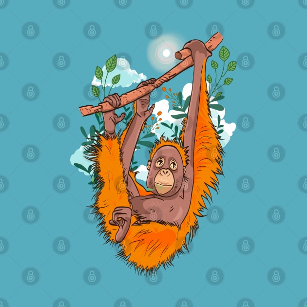 Cute orangutan by Mimie20