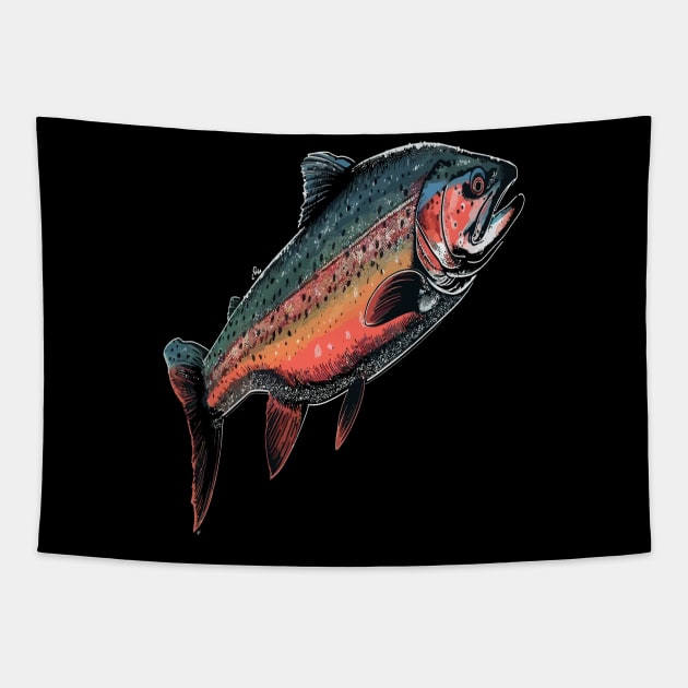Salmon Tapestry by JH Mart