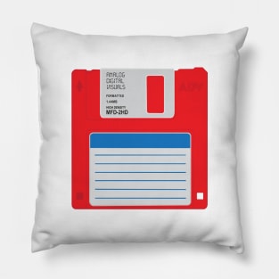 Floppy Disk (Red Colorway) Analog / Computer Pillow