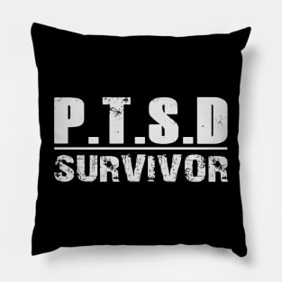 PTSD Survivor Premium T-Shirt Model A Pillow