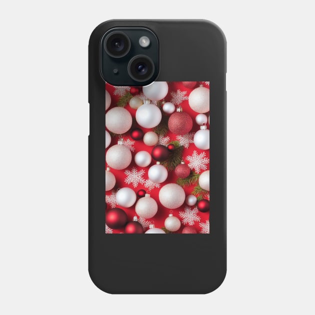 Christmas Seamless Pattern, Christmas Decorations #7 Phone Case by Endless-Designs