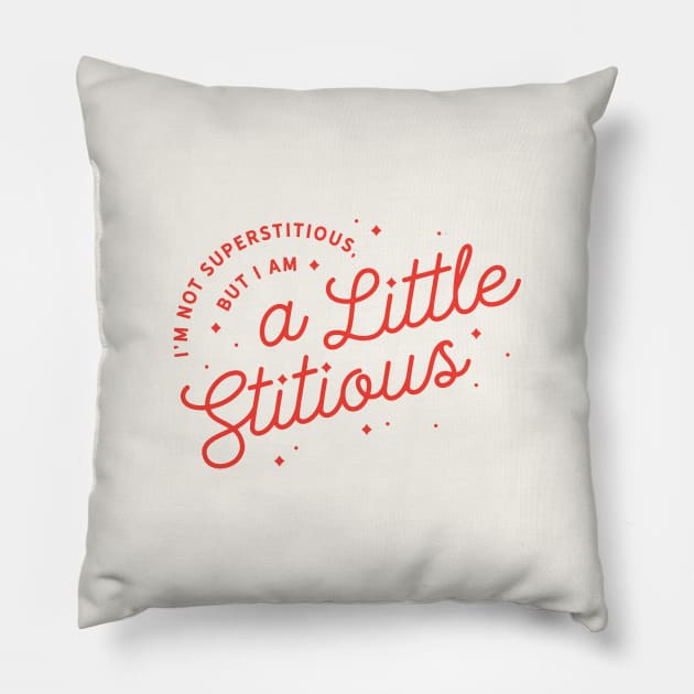 A Little Stitious Pillow by mscarlett