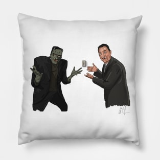 Frankenstein & Hanks Waste a Minute of Our Time Pillow