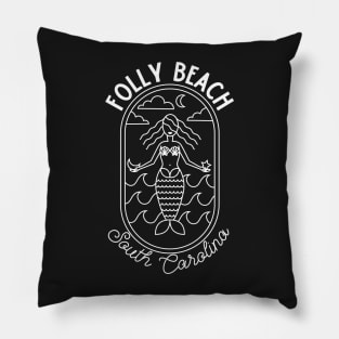 Folly Beach South Carolina SC Tourist Souvenir Pillow