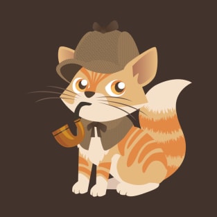 Sherlock Holmes Kitten T-Shirt