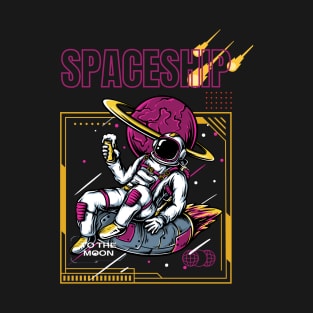 spaceship exploring the galaxy T-Shirt