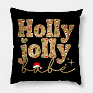 Holly Jolly Babe Pillow