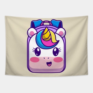 Cute Unicorn Backpack Cartoon Tapestry