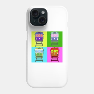 Tram train pop art Phone Case